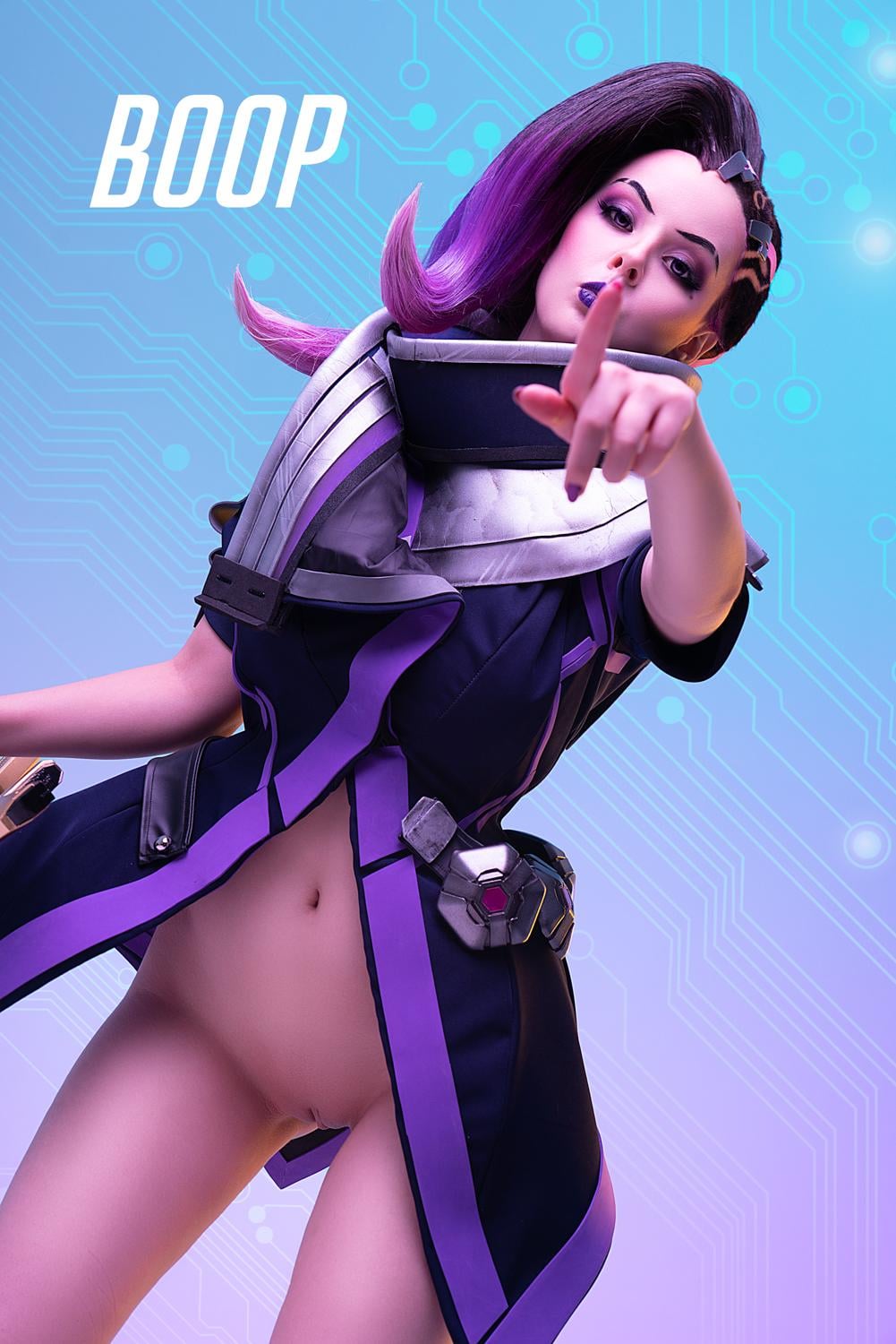 Sombra Cosplay Gallery — Overwatch Hacker Vibes for Adult Fans