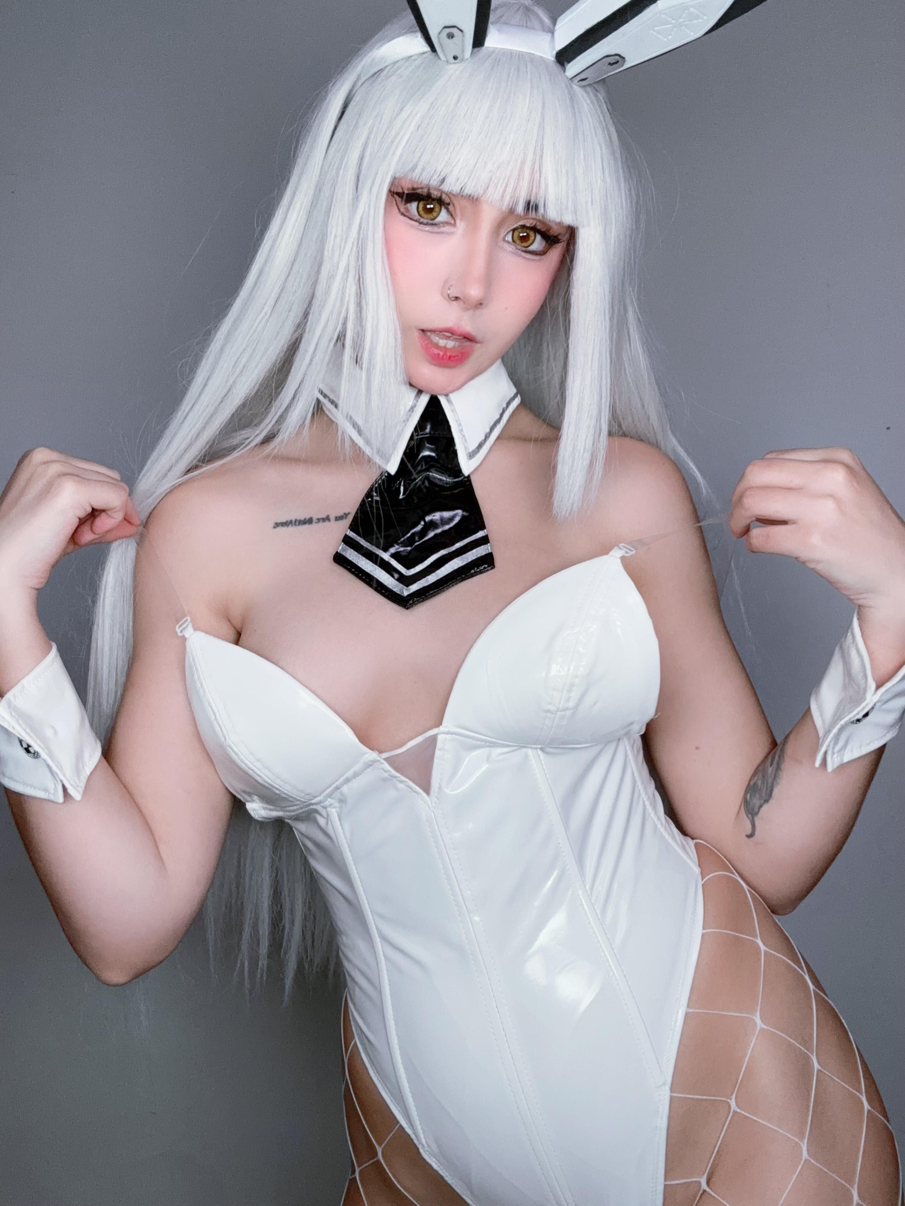 Blanc from Nikke Cosplay — Playful Anime Game-Inspired Gallery