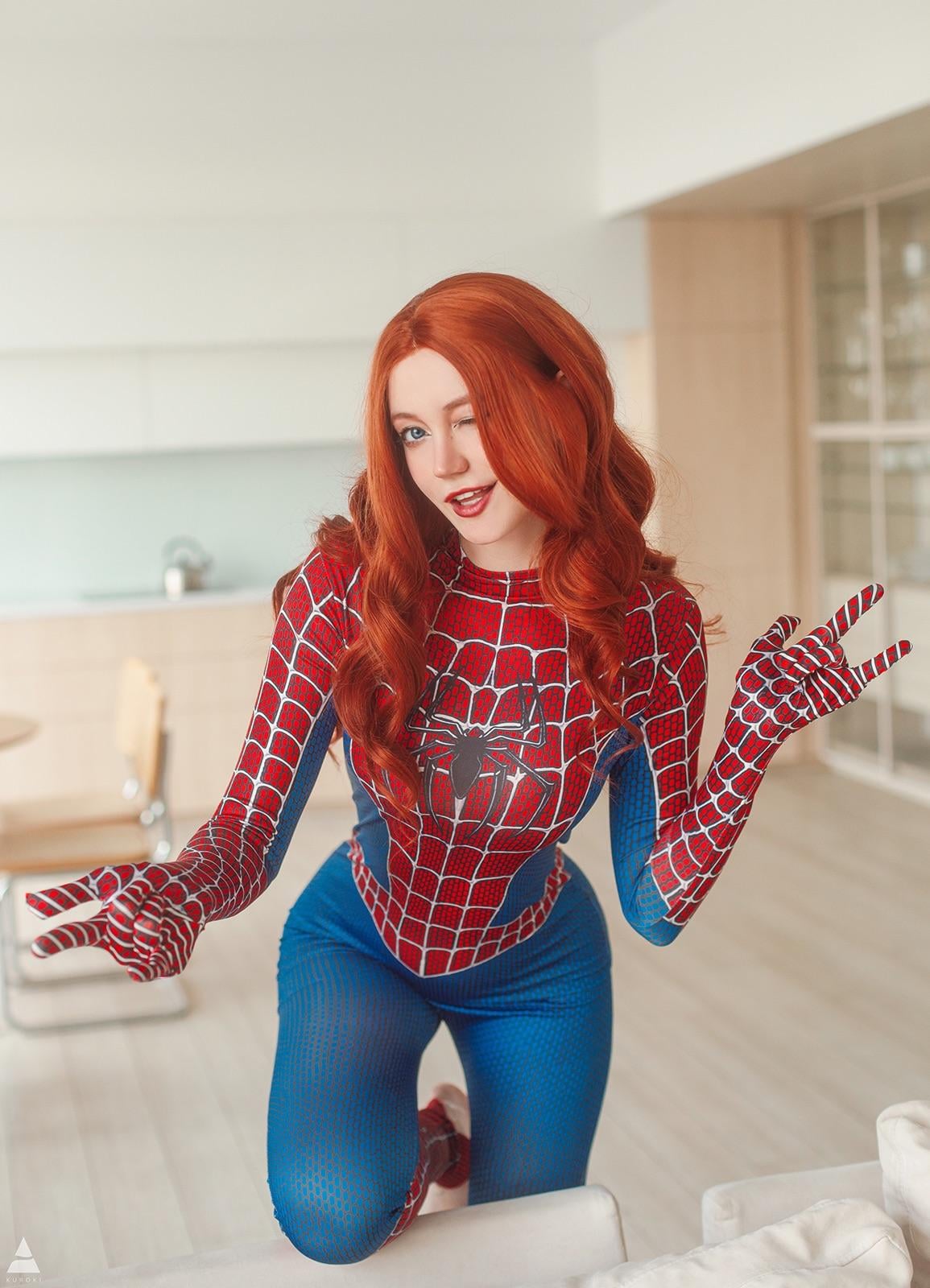 Mary Jane Cosplay — Marvel-Inspired Seductive Photo Gallery