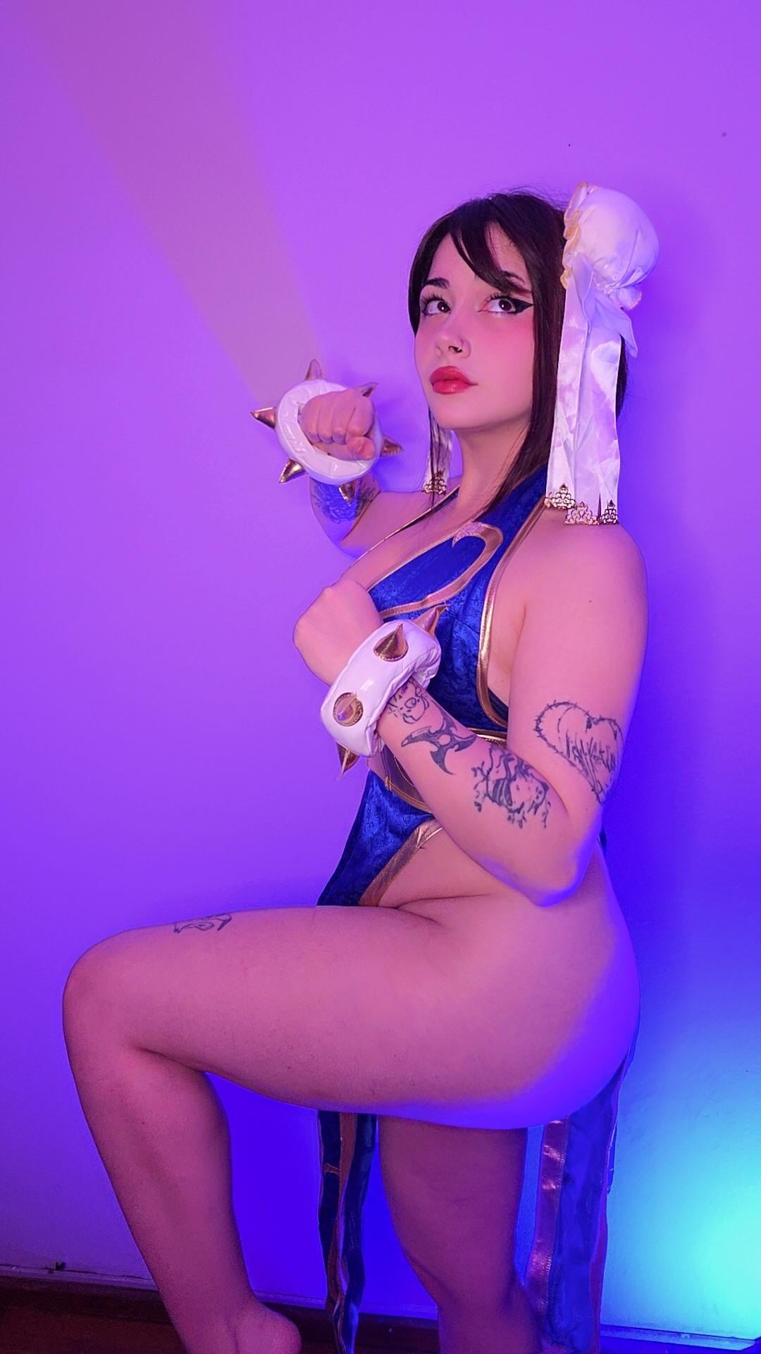 Chun-Li Cosplay — Street Fighter Tribute with Iconic Blue Qipao