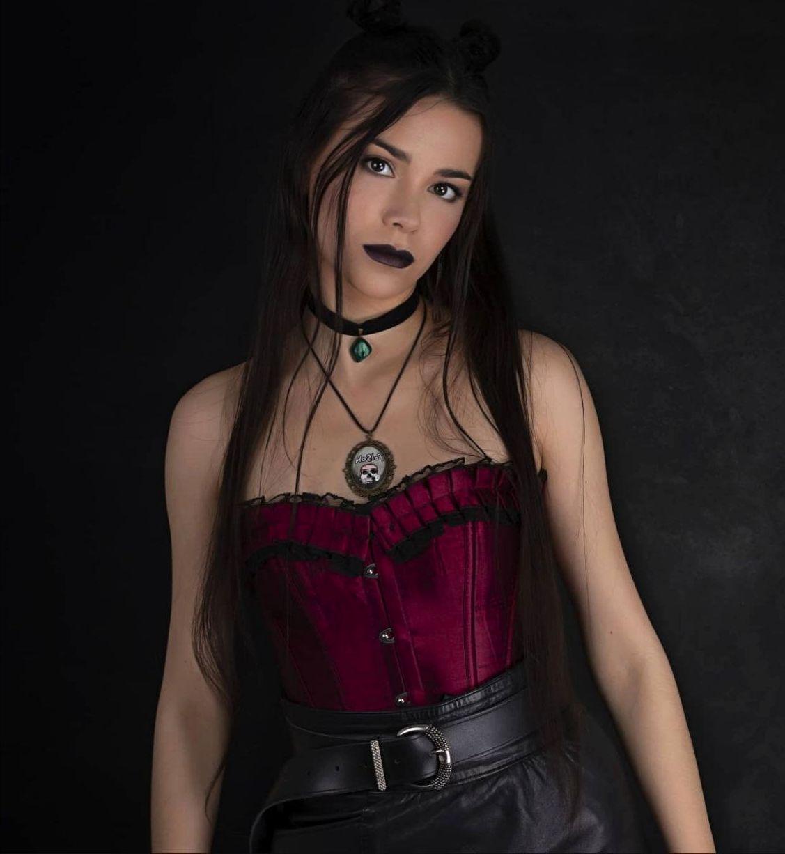 Goth EGirl Cosplay Gallery — nerdy girl glasses porn amateur vibes