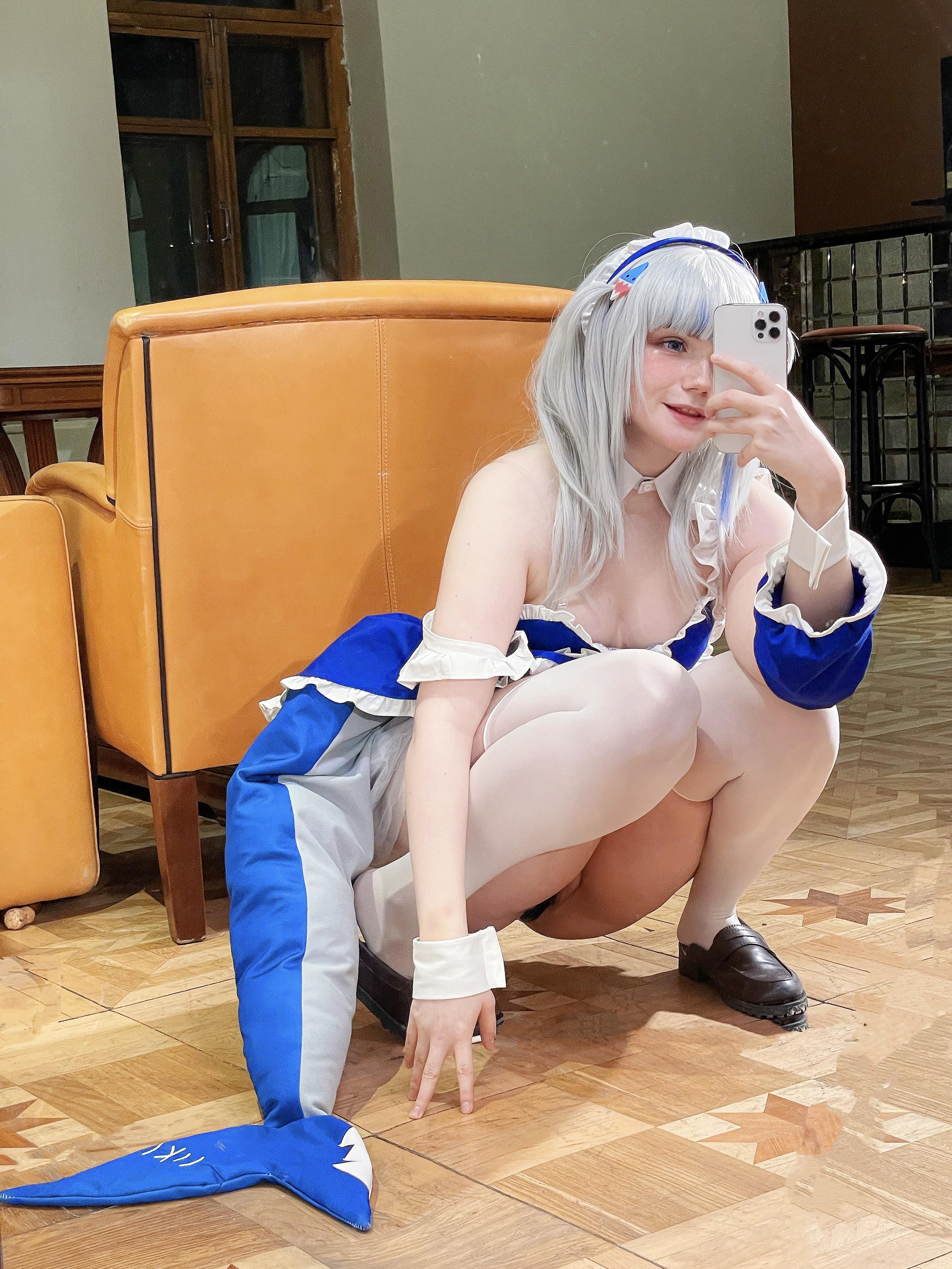 Gawr Gura Lewd Cosplay: Anime Porn & Nudity – XXXNerds