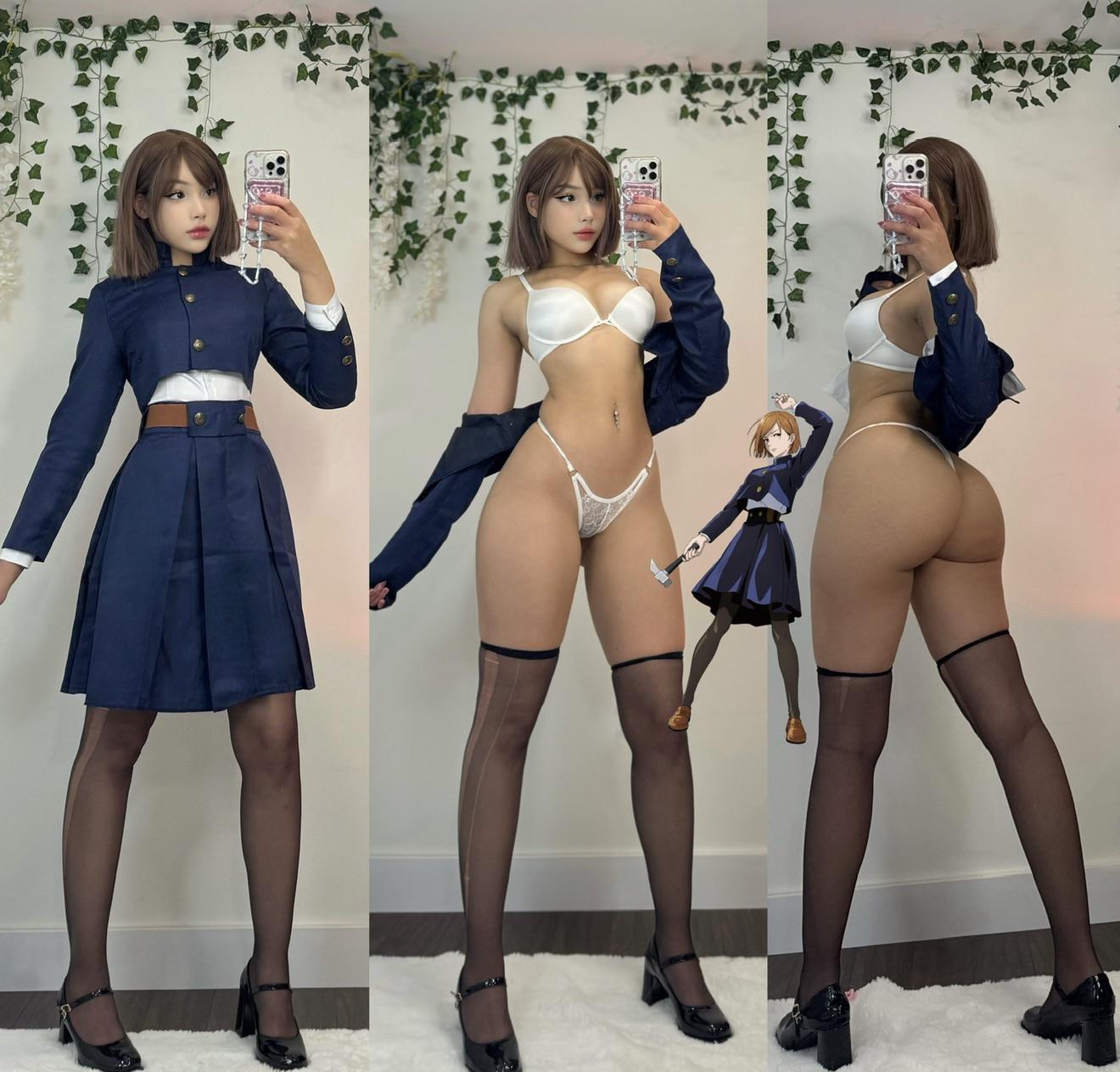 Nobara Cosplay Anime Fantasy – Jujutsu Kaisen Lewd Tease