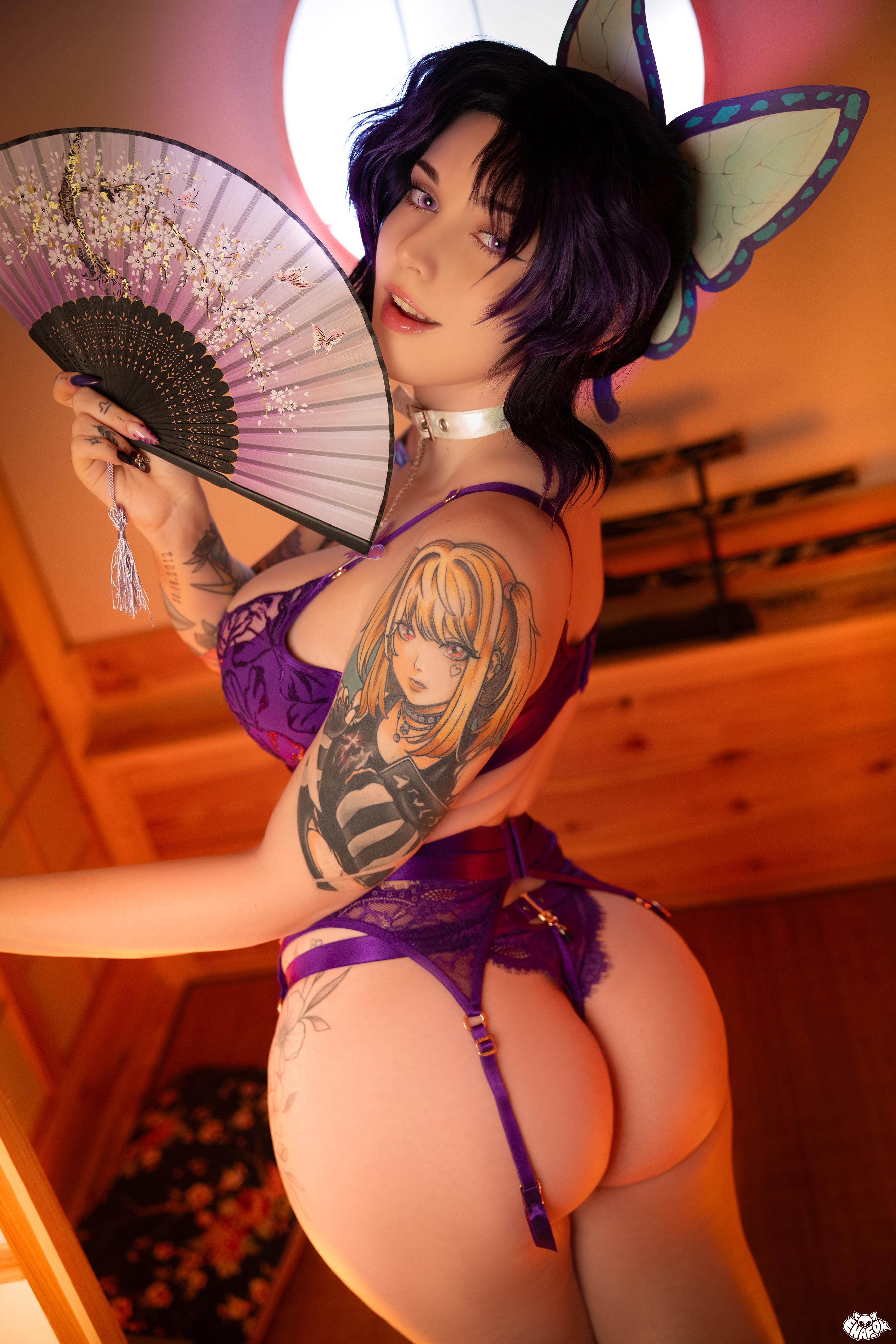 Enafox’s Shinobu Kocho Lewd Cosplay: Unleashing Anime Erotica Fantasies