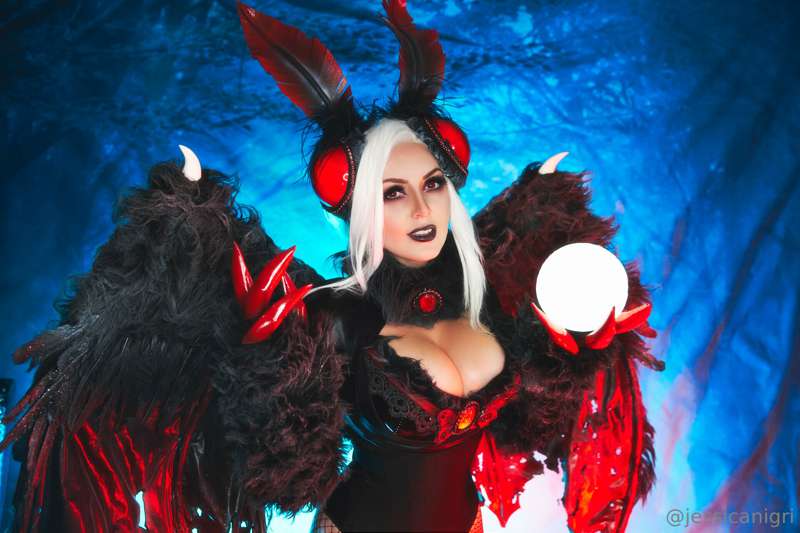 Jessica Nigri as Mothwoman – Halloween Cosplay Porn | Lewd Gamer Girl Leak