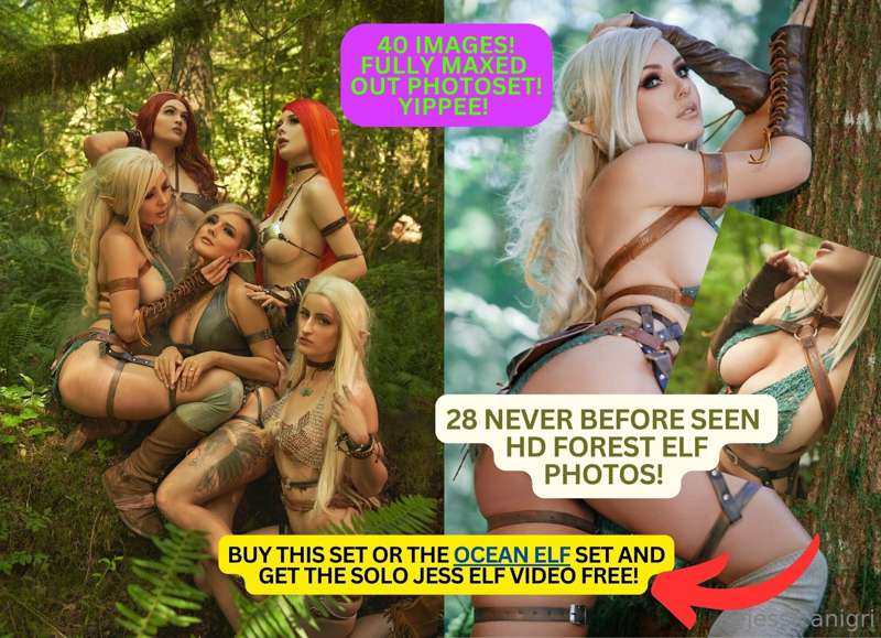 Jessica Nigri’s Enchanted Woodland Elf XXX Cosplay Tease
