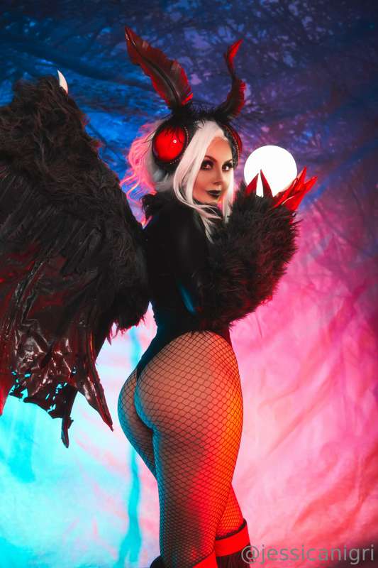 Jessica Nigri Unleashes Mothwoman Lewd Cosplay Magic