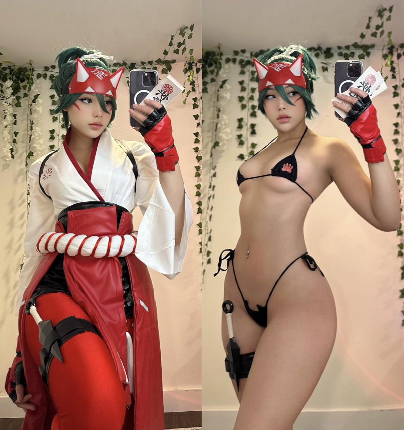 Kiriko Overwatch Cosplay Strwbunnix Exposed