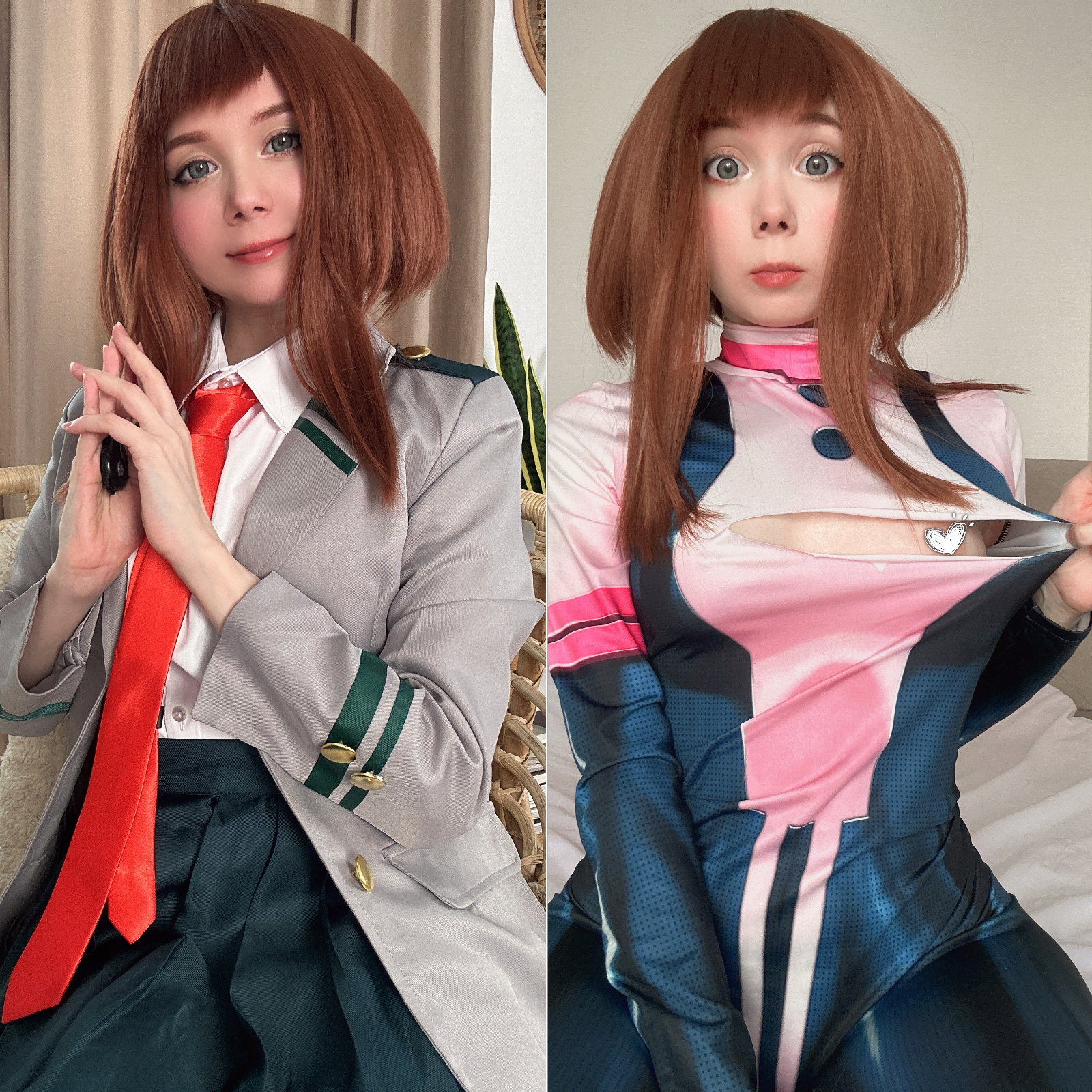 Ochaco Uraraka’s Seductive Lewd Cosplay by Tanuki_tyan – A Fantasy Come True