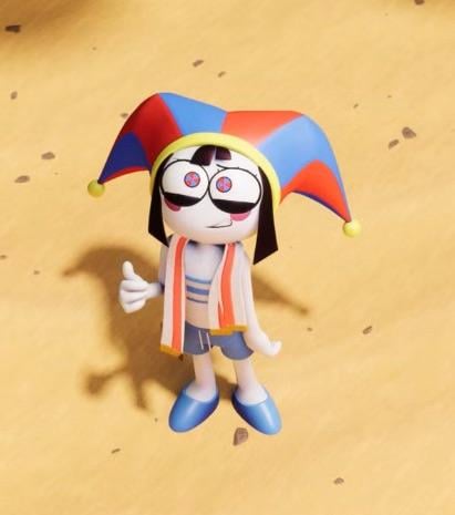 Pomni’s Beach Cosplay Escapade