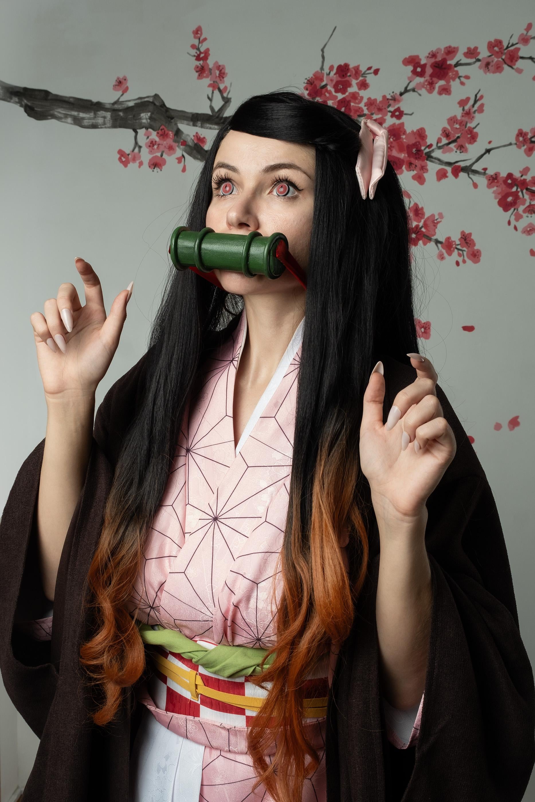 Nancy Novikova’s Sizzling Nezuko Kamado Demon Slayer Cosplay