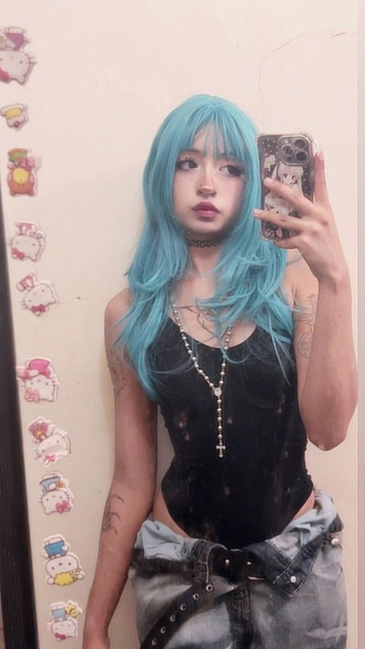 Blue-Haired Baddie Fantasy