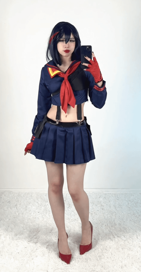 Ryuko Matoi Cosplay Girl Gets Naughty