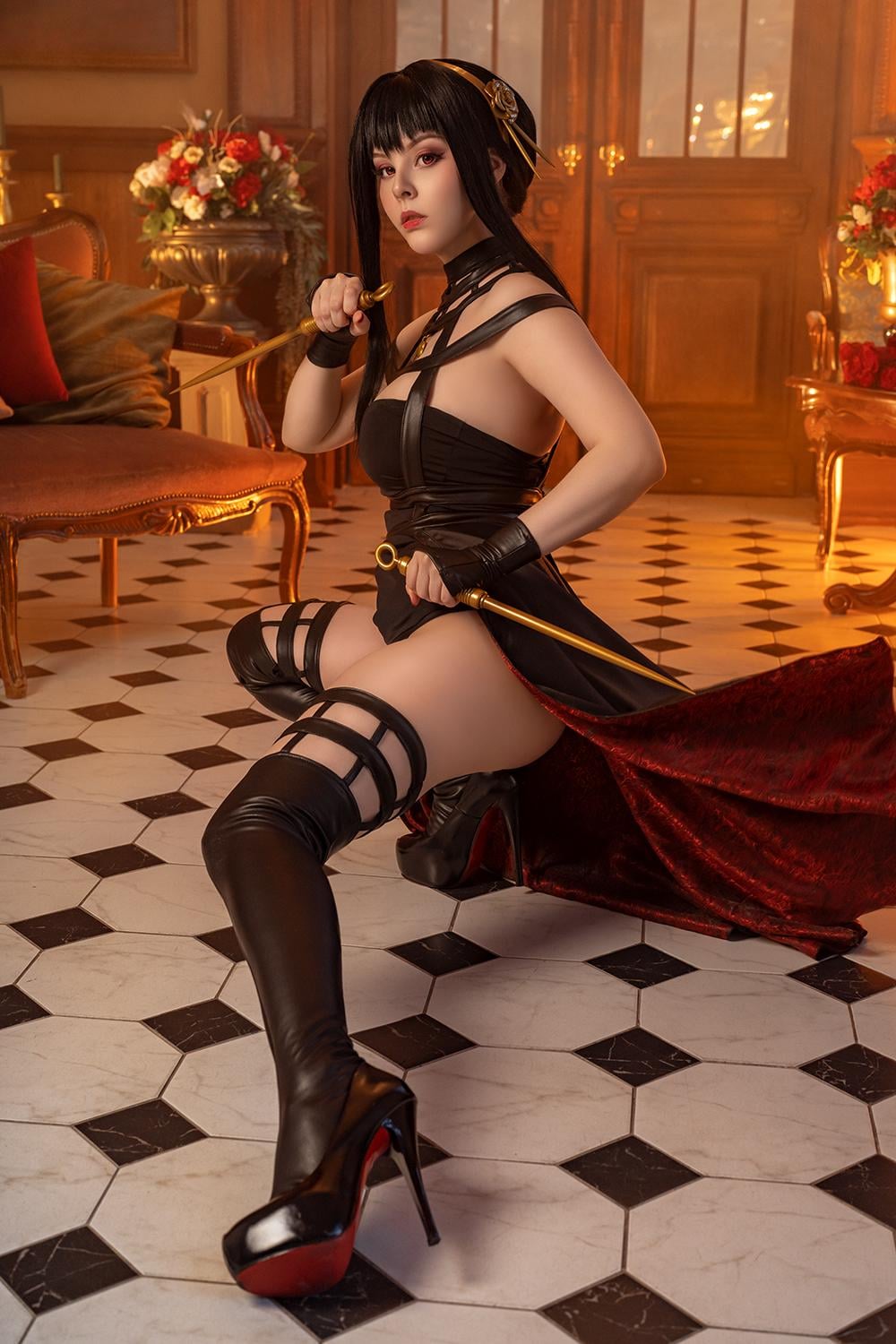 HellyValentine Brings Yor Forger to Life in Sizzling Cosplay