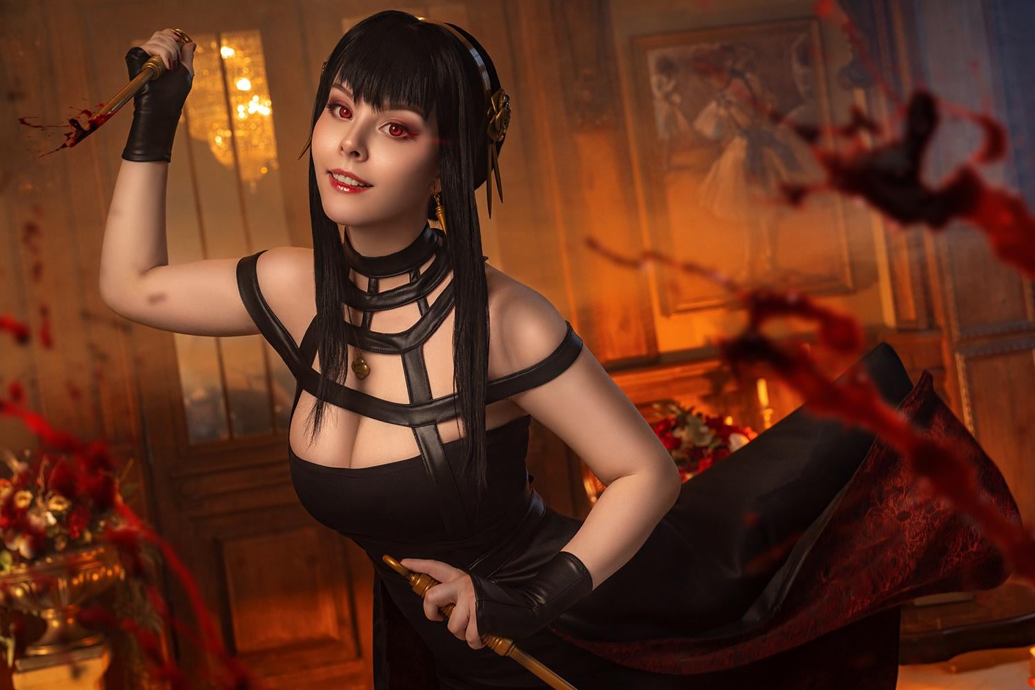 HellyValentine’s Seductive Yor Forger Cosplay