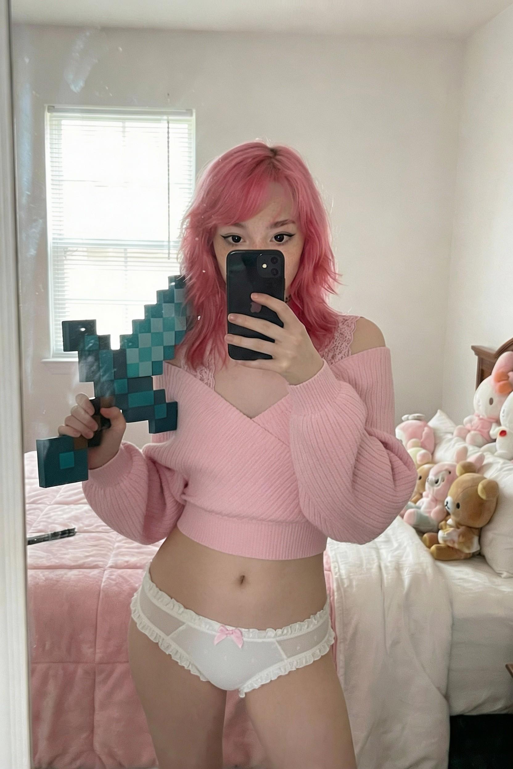 Lewd Gamer Girl Cosplay XXX: Pixelated Passion in the Nether