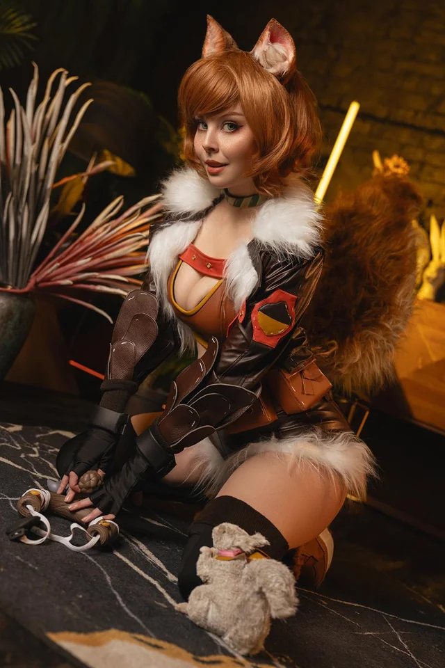 HellyValentine Squirrel Girl Cosplay Turns Into Steamy Gamer Girl Porn