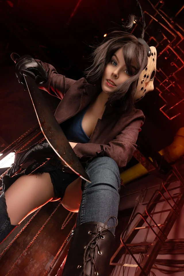 HellyValentine’s slutty Jason Voorhees cosplay gets raw and filthy