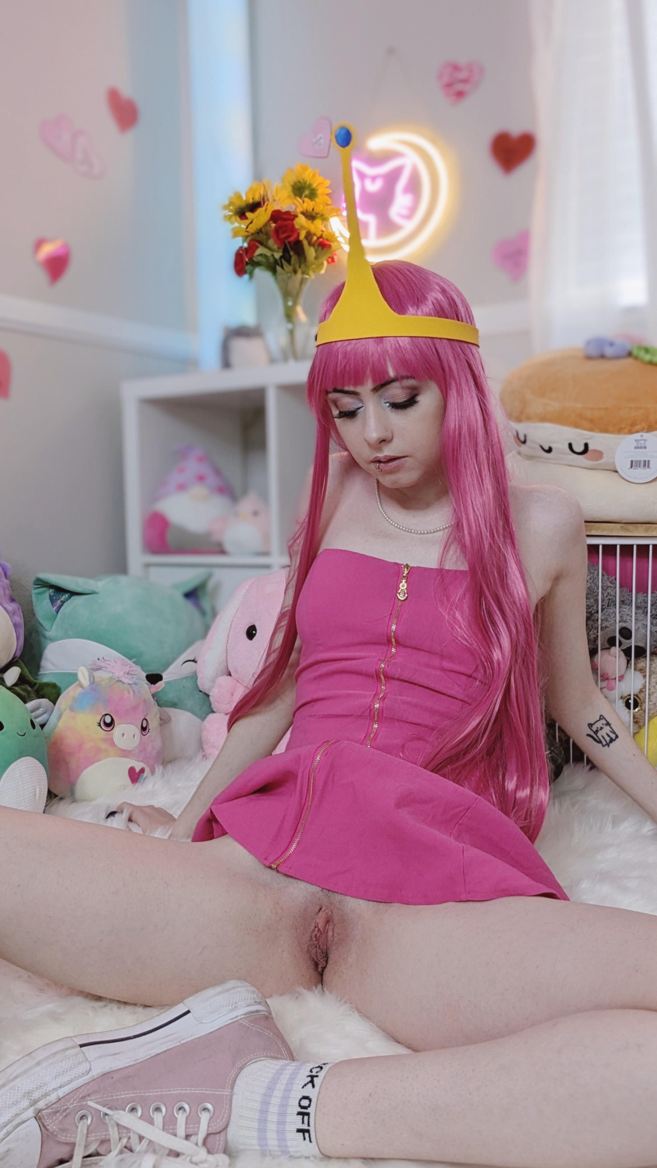 Princess Bubblegum Adventure Time Cosplay Amateur Nude Tease