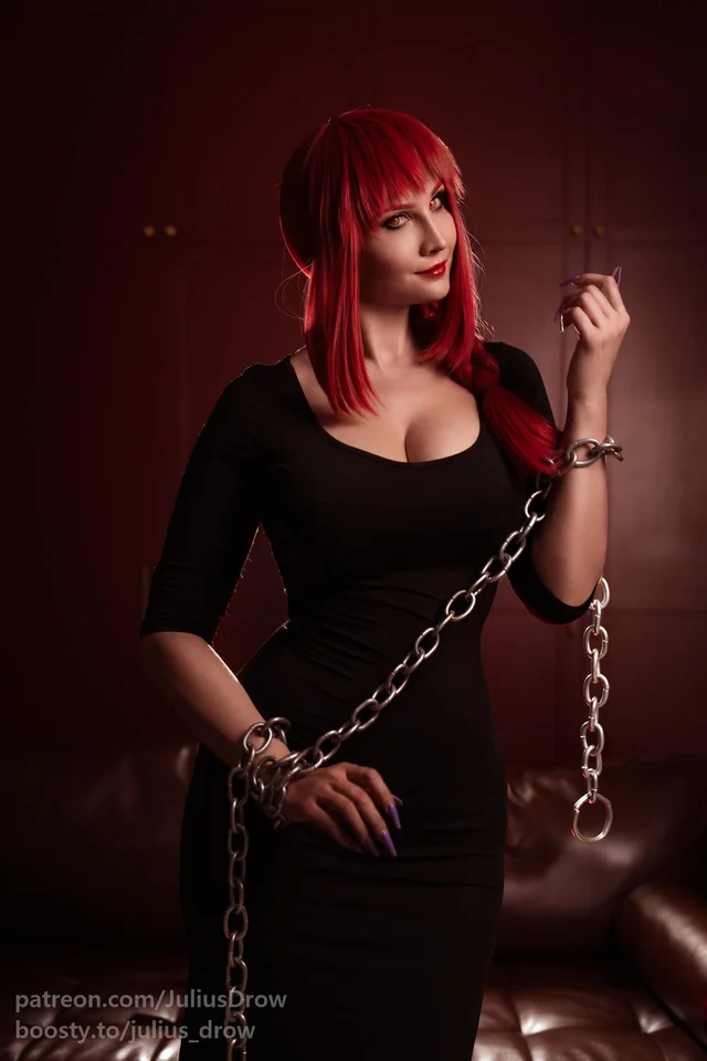 Makima Cosplay Nude by JuliusDrow – Chainsaw Man Geek Girl Strip