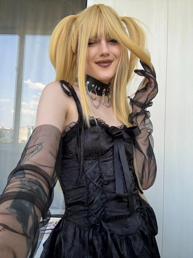 Misa Amane Cosplay Sex with Perky Tits Out in Nerdy Roleplay