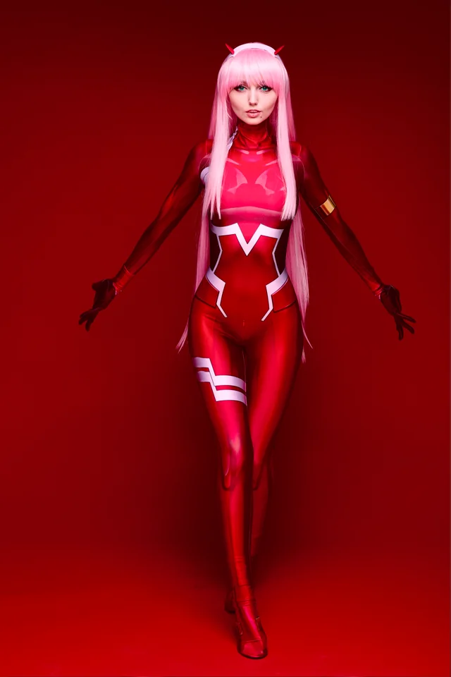 Sia_Siberia as Zero Two in Darling in the Franxx cosplay sex