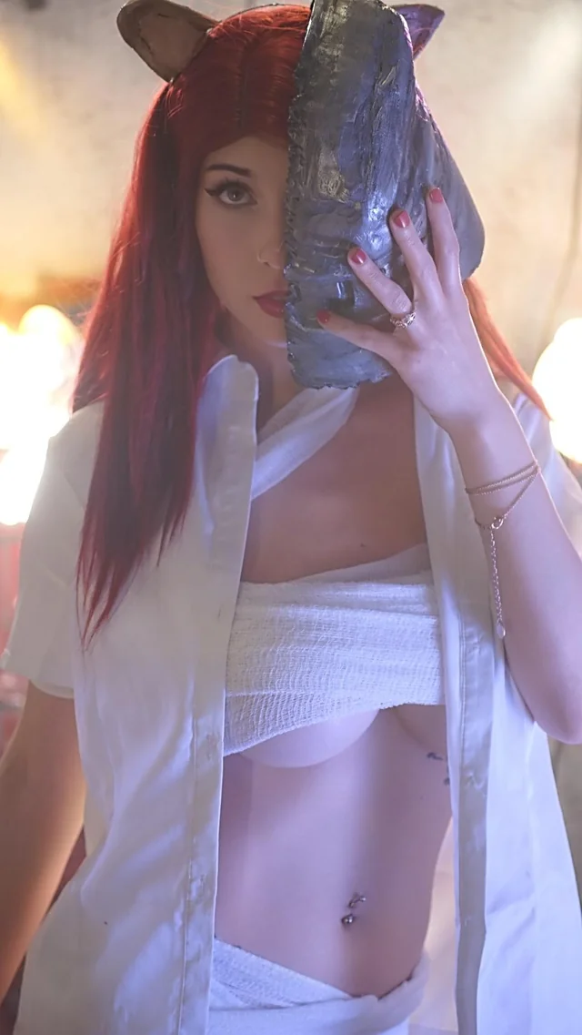 Shannyplays as Lucy Elfen Lied in raw cosplay fuck scene