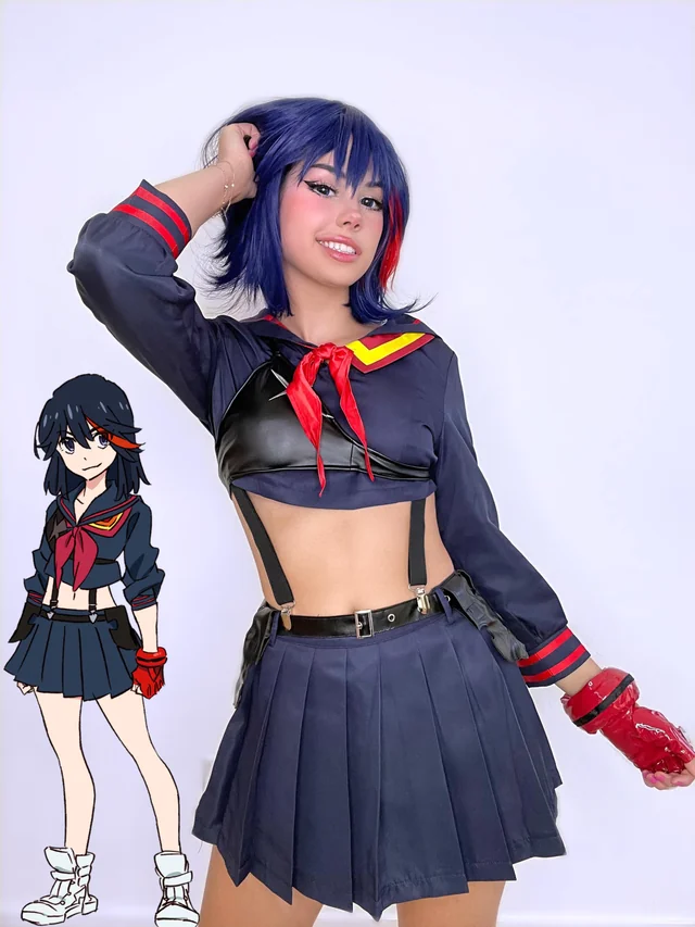 Ryuko Matoi cosplay amateur strips down for tabletop gamer nude fantasy