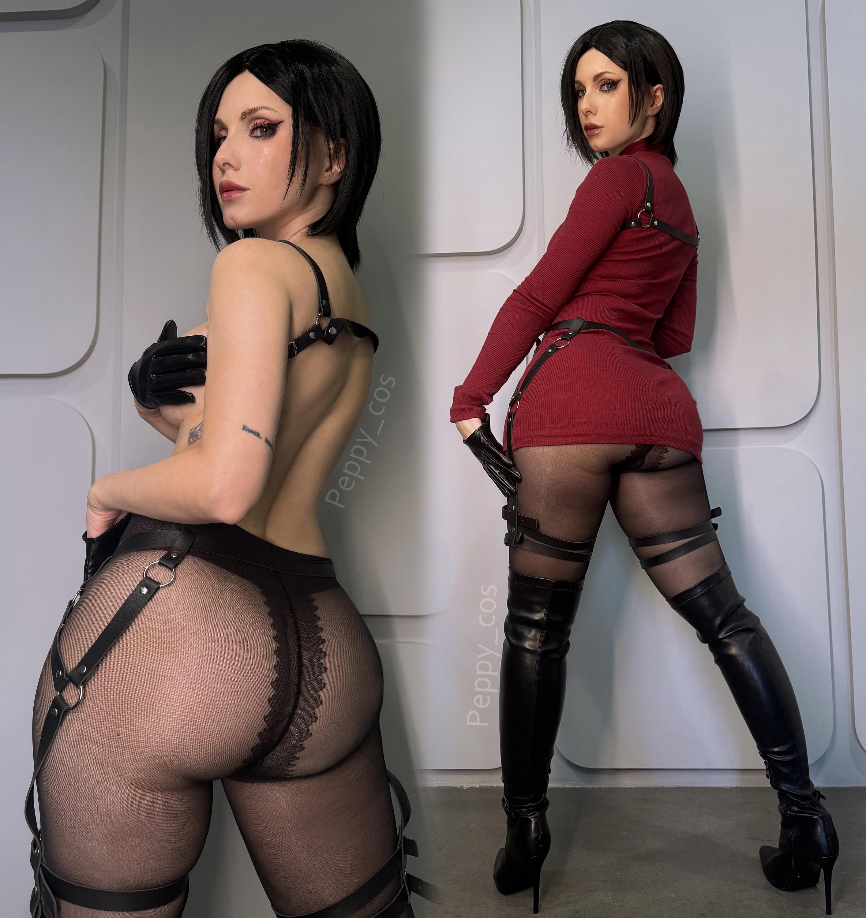 Ada Wong cosplay sex with Peppy_cos in Resident Evil lingerie