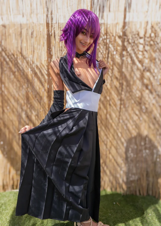 Petite Yoruichi Bleach Cosplay Slut Takes Every Inch