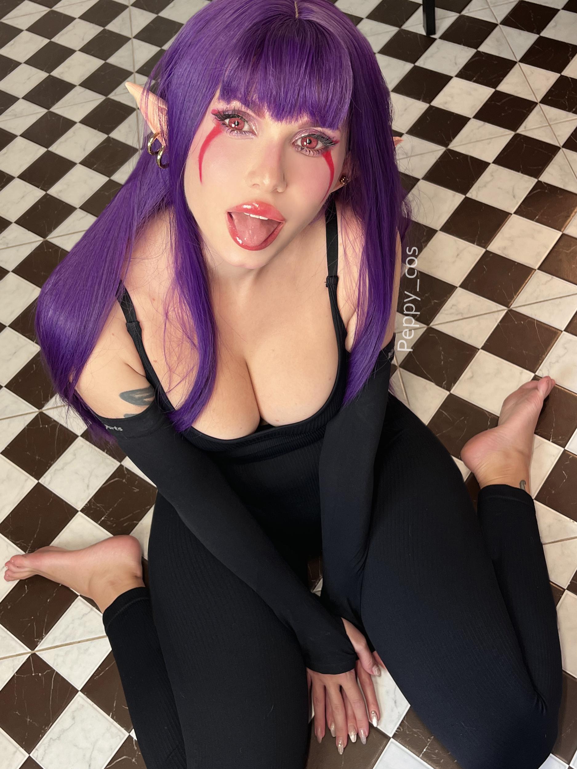 Peppy_cos as Esil Radiru in Solo Leveling cosplay sex clip