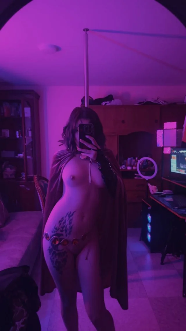 Raven Teen Titans cosplay slut gets naked and horny in her cloak