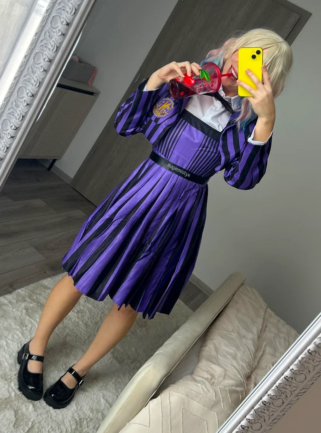 Enid Sinclair cosplay striptease by maplemistyx from Wednesday