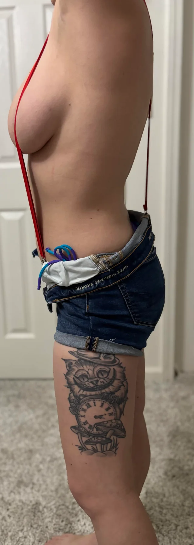Misty cosplay slut rides her toy in full Pokémon trainer gear