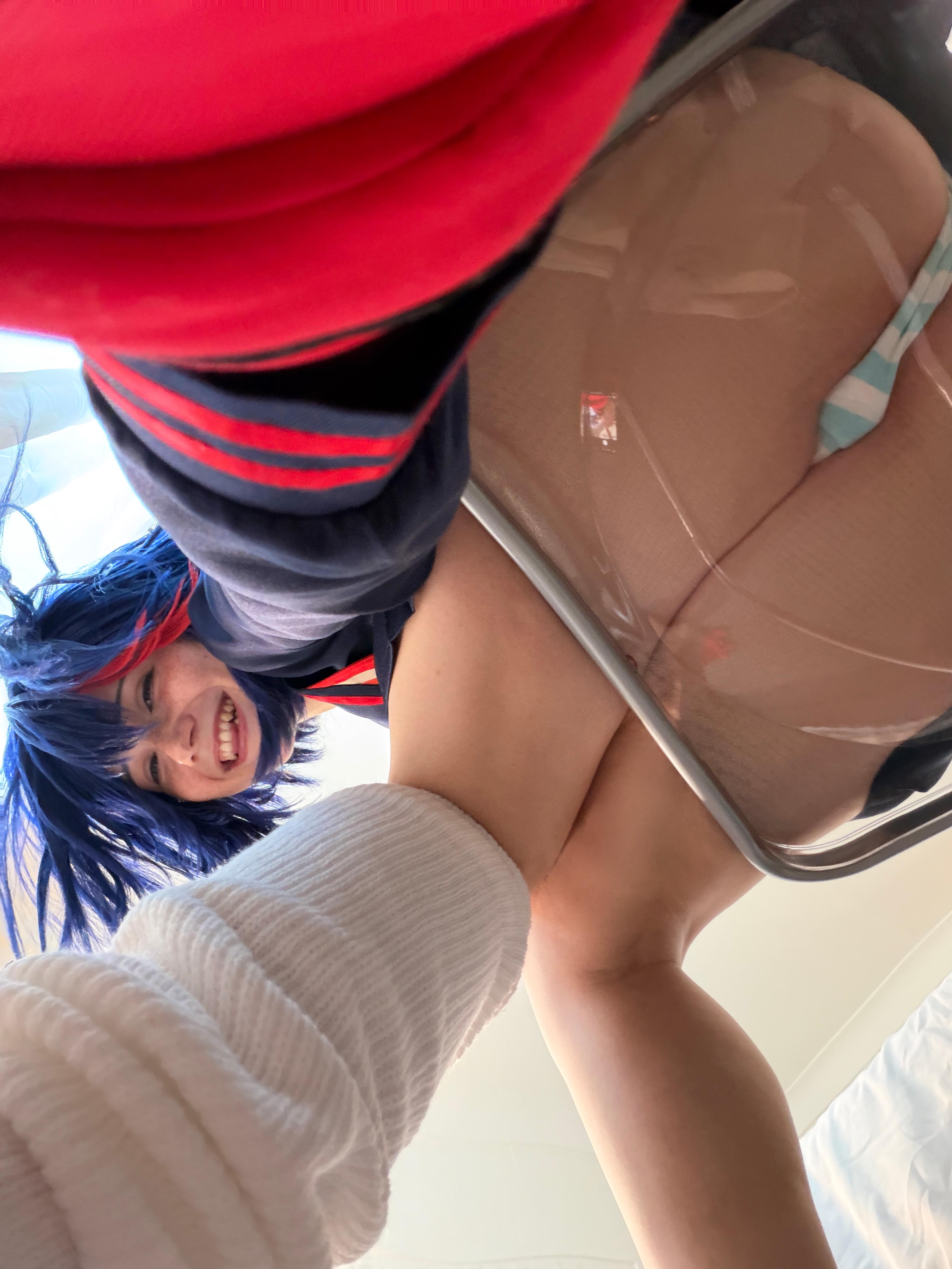 Ryuko Matoi cosplay babe strips for tabletop gamer fantasy