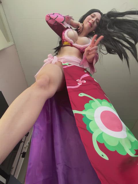 Boa Hancock cosplay sex in One Piece pirate queen lingerie