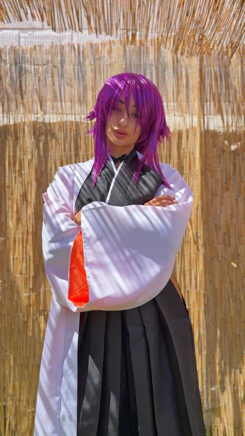 Yoruichi Bleach Cosplay Nude Gamer Girl Fantasy Scene