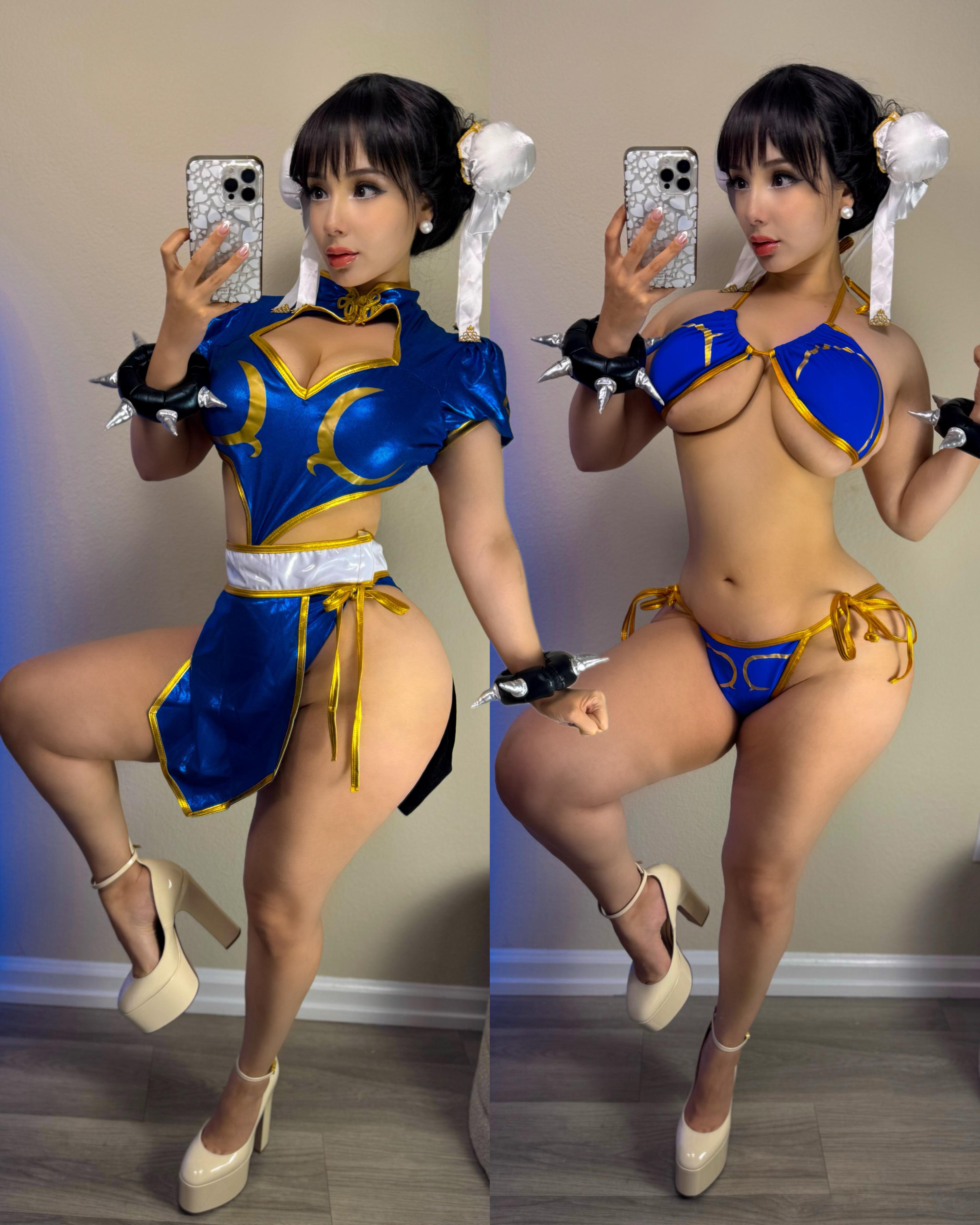 Lovebugchanel’s Sultry Chun-Li Cosplay