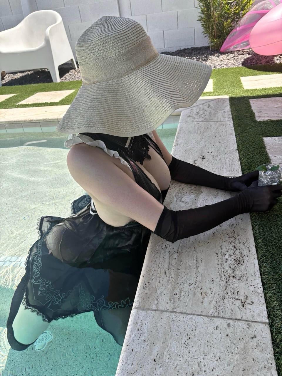 Nier Automata Cosplay 2B x Stellar Blade: Steamy Gamer Girl Fantasy
