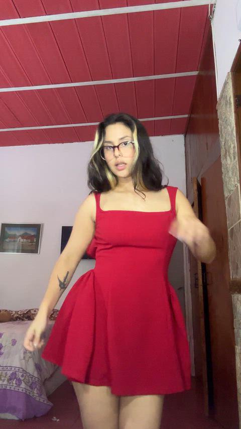 Nerdy Girl Cosplay Lewd View