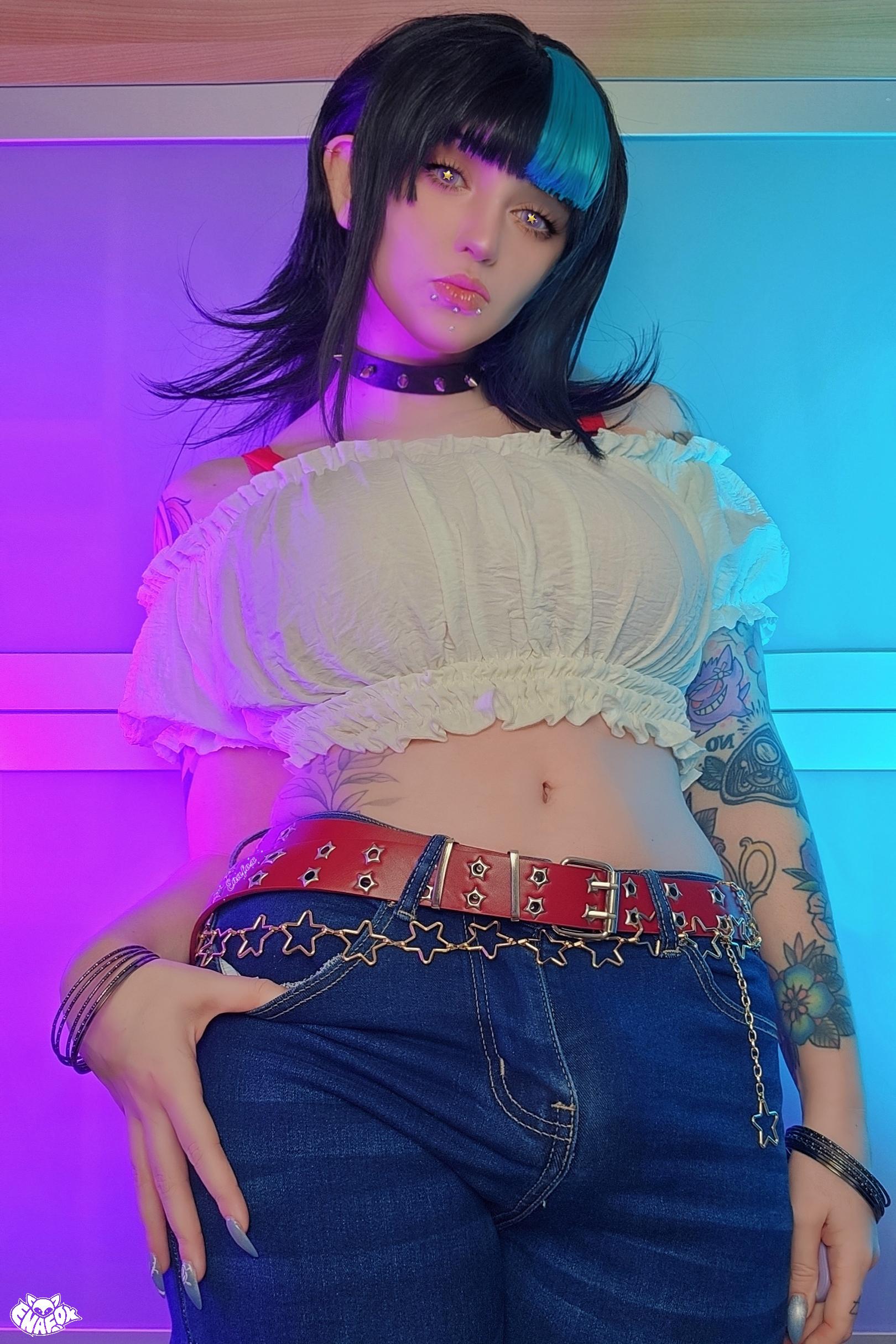 Lewd Cosplay of Kirara Hoshi by Enafox – Jujutsu Kaisen Cosplay Girl