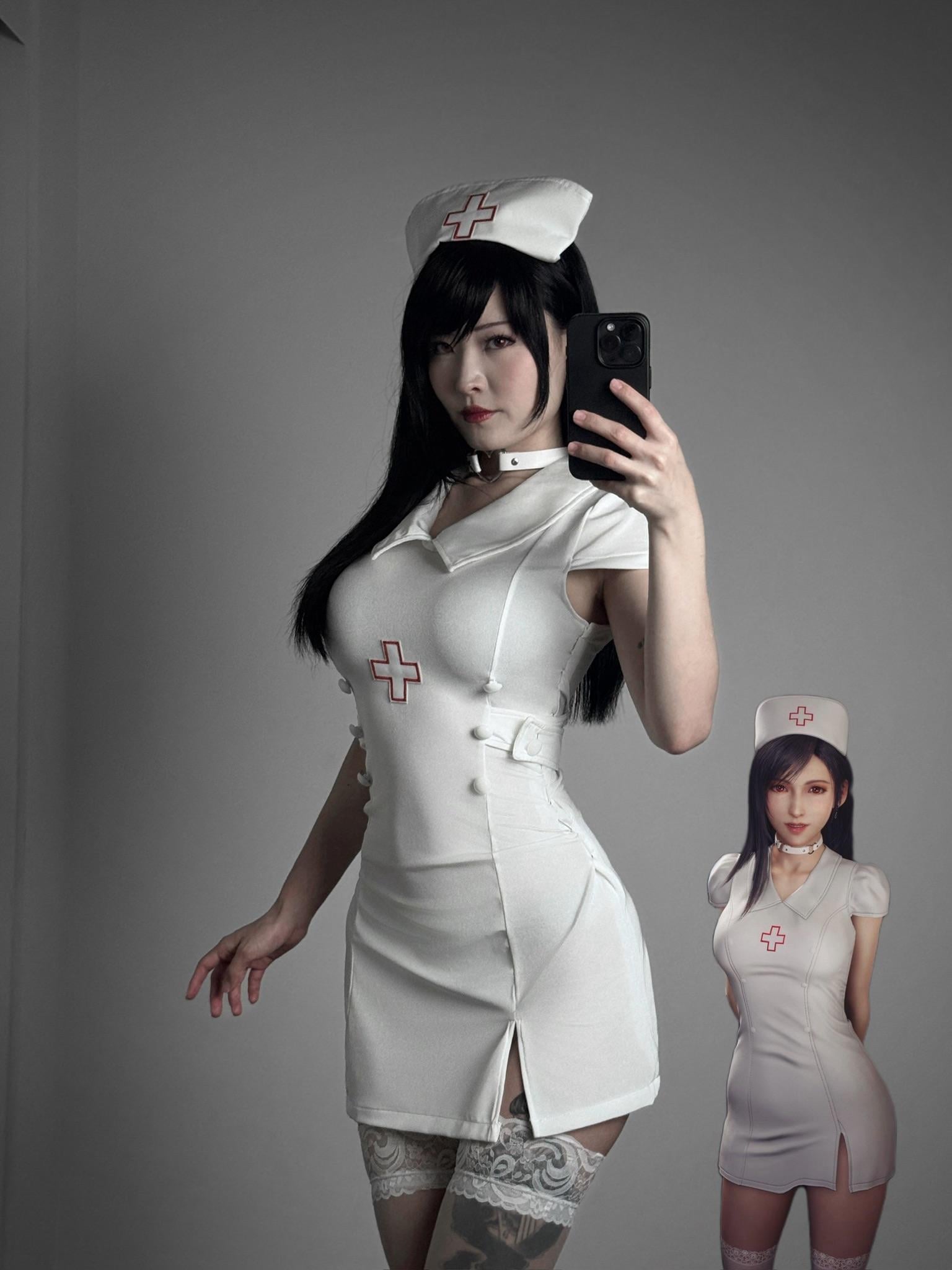 Nurse Tifa by @dystorra