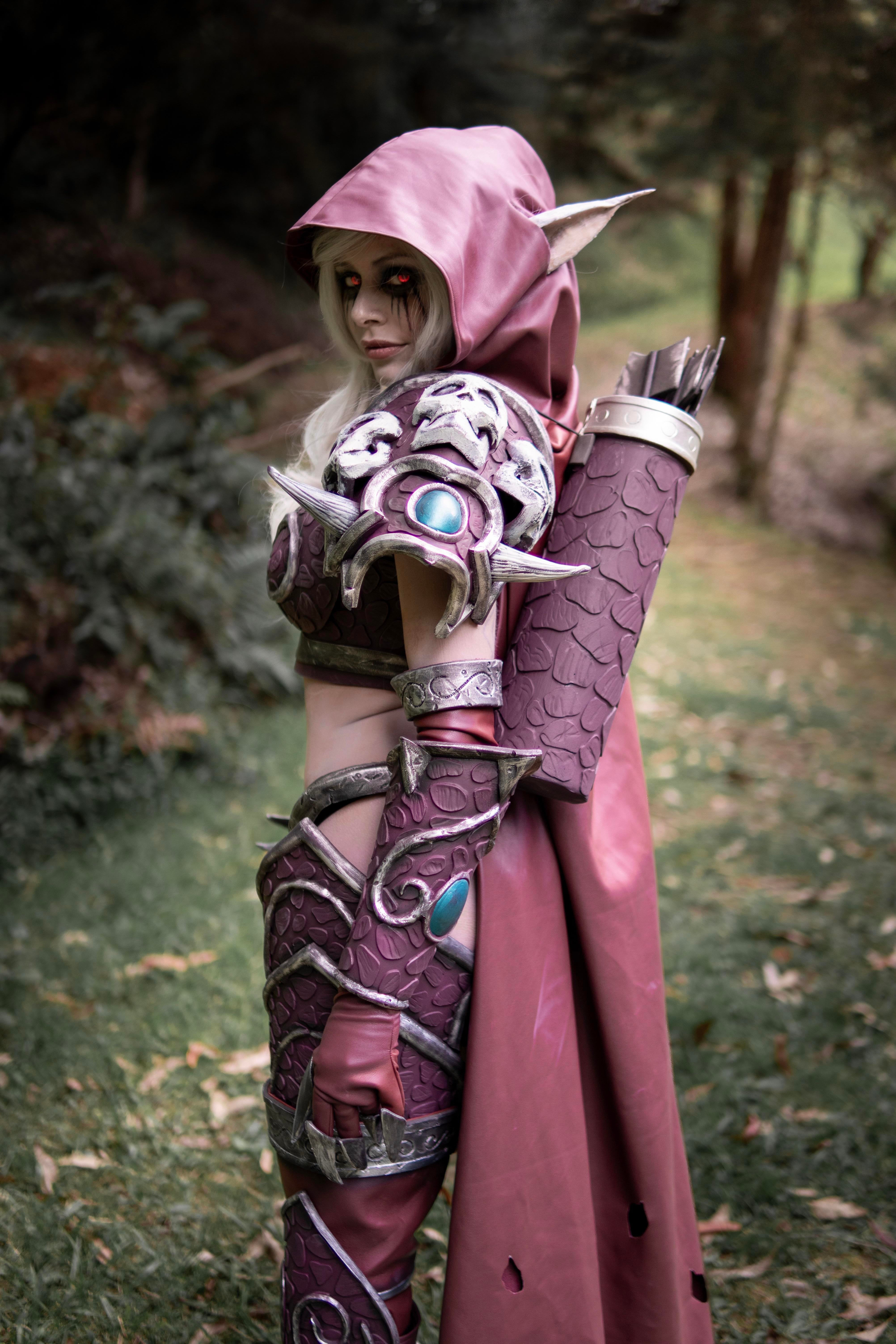 Sylvanas at the con vs. photoshoot (MarPlayX) [World of Warcraft]