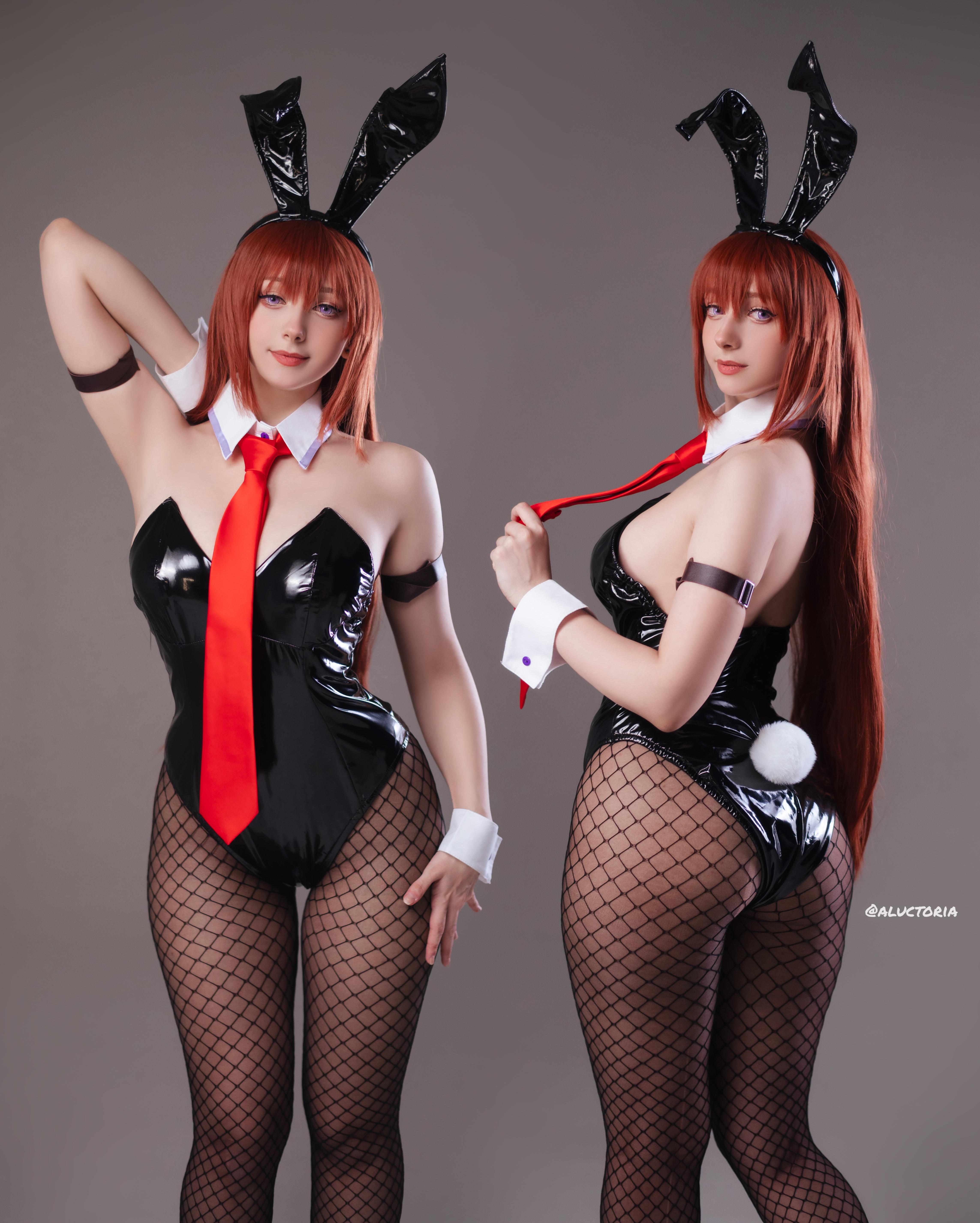 Bunny girl Kurisu Makise cosplay by Aluctoria