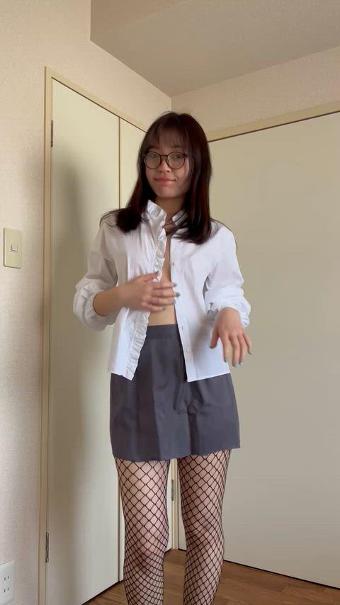Nerdy Boobs on Display: Fun and Flirty Tease