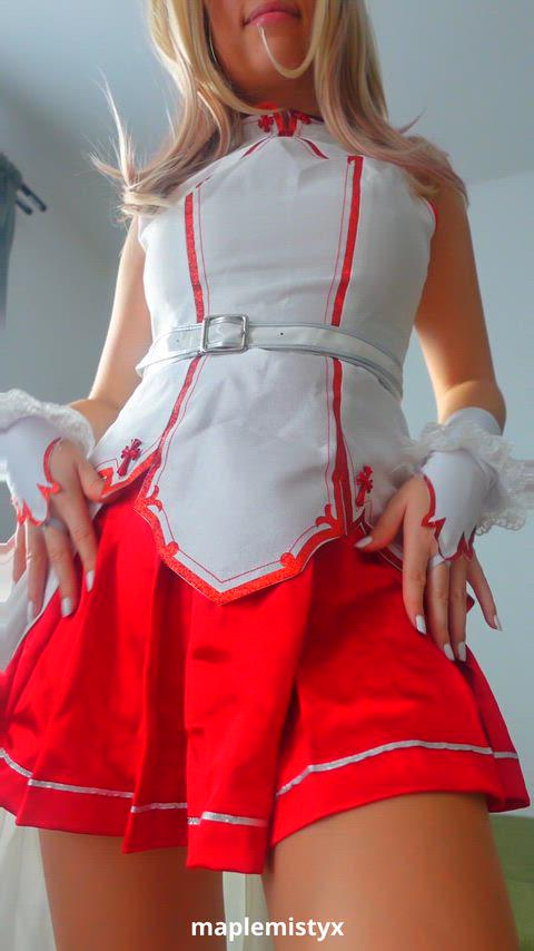 Asuna’s Intimate Upskirt Moment from Sword Art Online
